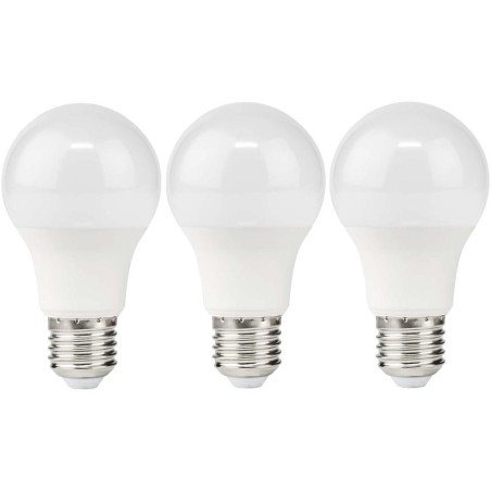 NEDIS LED žárovka E27/ A60/ 11 W/ 220 V/ 1055 lm/ 2700 K/ teplá bílá/ matná/ 3 kusy