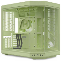 HYTE skříň Y70 Matcha Milk / levé a přední sklo / Riser PCIe 4.0 / bez zdroje / 1x USB-C / 2x USB-A /