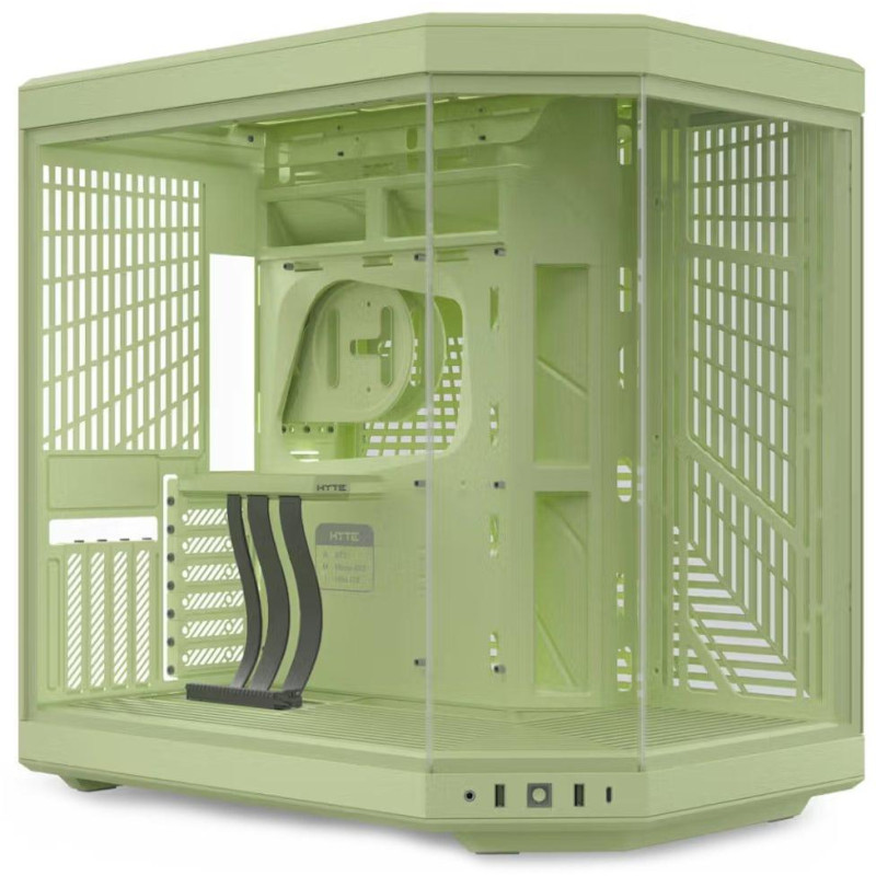 HYTE skříň Y70 Matcha Milk / levé a přední sklo / Riser PCIe 4.0 / bez zdroje / 1x USB-C / 2x USB-A /