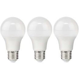 NEDIS LED žárovka E27/ A60/ 4,9 W/ 220 V/ 470 lm/ 2700 K/ teplá bílá/ matná/ 3 kusy