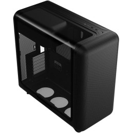 HYTE skříň X50 Pitch Black / prosklená zaoblená bočnice / bez zdroje / 1x USB-C / 2x USB-A /