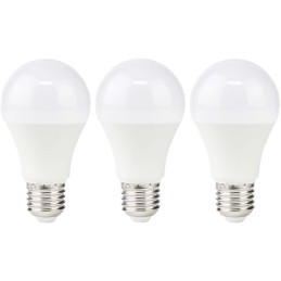 NEDIS LED žárovka E27/ A60/ 8 W/ 220 V/ 806 lm/ 2700 K/ teplá bílá/ matná/ 3 kusy