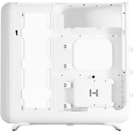 HYTE skříň X50 Snow White / prosklená zaoblená bočnice / bez zdroje / 1x USB-C / 2x USB-A /