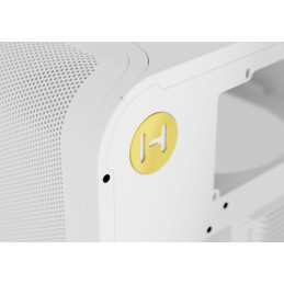 HYTE skříň X50 Snow White / prosklená zaoblená bočnice / bez zdroje / 1x USB-C / 2x USB-A /