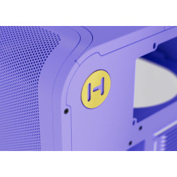 HYTE skříň X50 Taro Milk / prosklená zaoblená bočnice / bez zdroje / 1x USB-C / 2x USB-A /