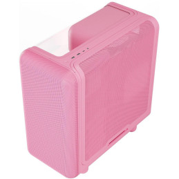 HYTE skříň X50 Strawberry Milk / prosklená zaoblená bočnice / bez zdroje / 1x USB-C / 2x USB-A /