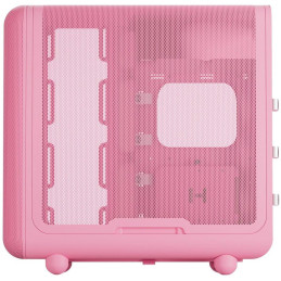 HYTE skříň X50 Strawberry Milk / prosklená zaoblená bočnice / bez zdroje / 1x USB-C / 2x USB-A /