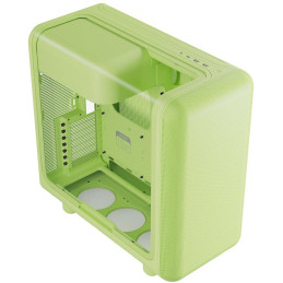 HYTE skříň X50 Matcha Milk / prosklená zaoblená bočnice / bez zdroje / 1x USB-C / 2x USB-A /