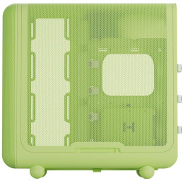 HYTE skříň X50 Matcha Milk / prosklená zaoblená bočnice / bez zdroje / 1x USB-C / 2x USB-A /