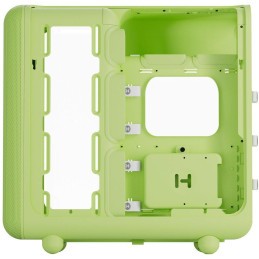 HYTE skříň X50 Matcha Milk / prosklená zaoblená bočnice / bez zdroje / 1x USB-C / 2x USB-A /