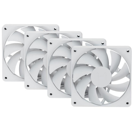 HYTE ventilátor 120mm PWM / barva Snow White / 1500rpm / 72CFM / ABS / 4-pin / sada 4x ventilátor