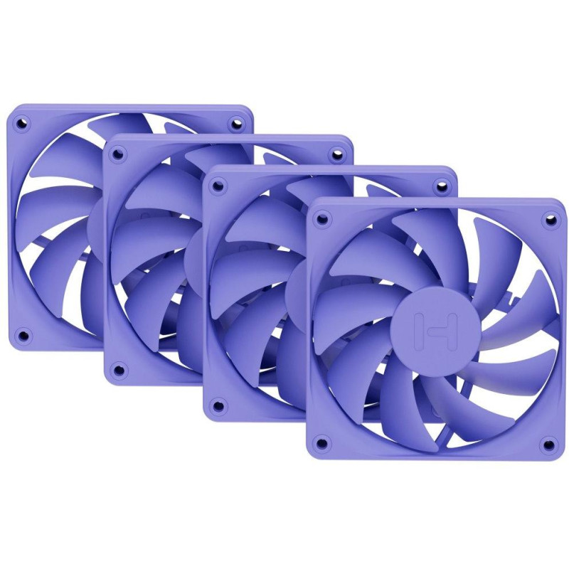 HYTE ventilátor 120mm PWM / barva Taro Milk / 1500rpm / 72CFM / ABS / 4-pin / sada 4x ventilátor