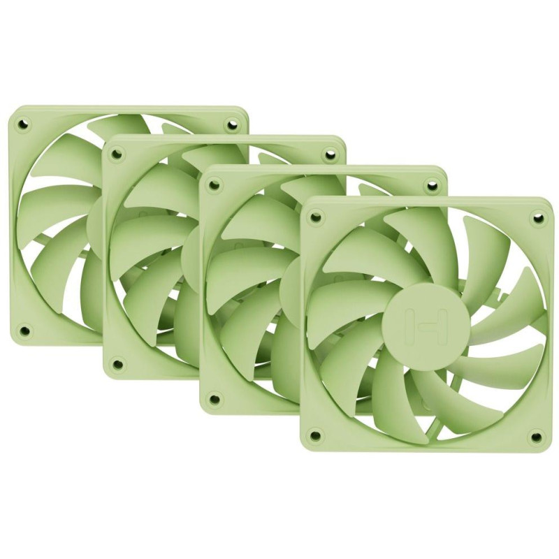 HYTE ventilátor 120mm PWM / barva Matcha Milk / 1500rpm / 72CFM / ABS / 4-pin / sada 4x ventilátor