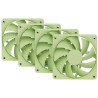 Wentylator HYTE 120mm PWM / kolor Matcha Milk / 1500 obr./min / 72 CFM / ABS / 4-pinowy / zestaw 4 wentylatorów