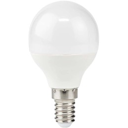 NEDIS LED žárovka E14/ G45/ 4,9 W/ 220 V/ 470 lm/ 2700 K/ teplá bílá/ matná