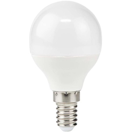 NEDIS LED žárovka E14/ G45/ 4,9 W/ 220 V/ 470 lm/ 2700 K/ teplá bílá/ matná