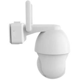 NEDIS IP kamera/ venkovní/ dobíjecí/ IP65/ Wi-Fi/ USB-C/ Reflektor/ 3Mpix/ 1296p/ detekce pohybu/ noční vidění 10m/ bílá