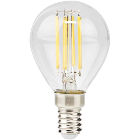 NEDIS LED žárovka E14/ G45/ 4,5 W/ 220 V/ 470 lm/ 2700 K/ stmívatelná/ teplá bílá/ retro styl/ čirá