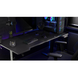 Endorfy podložka pod myš Stoneflow Black L / 450x400x3 / voděodolná / obšitá / gumová spodní vrstva / černý kámen