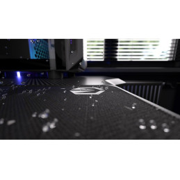 Endorfy podložka pod myš Stoneflow Black L / 450x400x3 / voděodolná / obšitá / gumová spodní vrstva / černý kámen