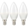 Żarówka LED NEDIS E14/ świeca/ 4,9 W/ 220 V/ 470 lm/ 2700 K/ ciepła biel/ mrożona/ 3 sztuki