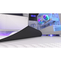 Endorfy podložka pod myš Stoneflow White XL / 900x400x3 / voděodolná / obšitá / gumová spodní vrstva / bílý kámen