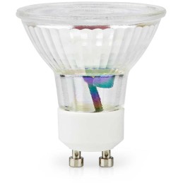 NEDIS LED žárovka GU10/ PAR16/ 3 W/ 220 V/ 230 lm/ 2700 K/ teplá bílá/ čirá