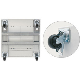 Triton Kolečka s vyztužujícím rámem 600x600 pro RMA/RZA nosnost 450 kg