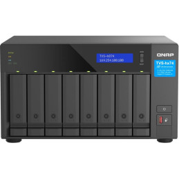 QNAP TVS-h874X-i9-64G  8x SATA 64GB RAM, 2x M.2 NVMe, 2x PCIe, 2x2,5GbE, 2x10GbE