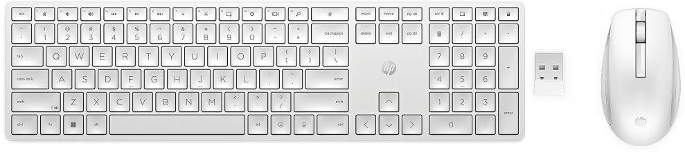 HP Bezdrôtová klávesnica a myš 655 - biela