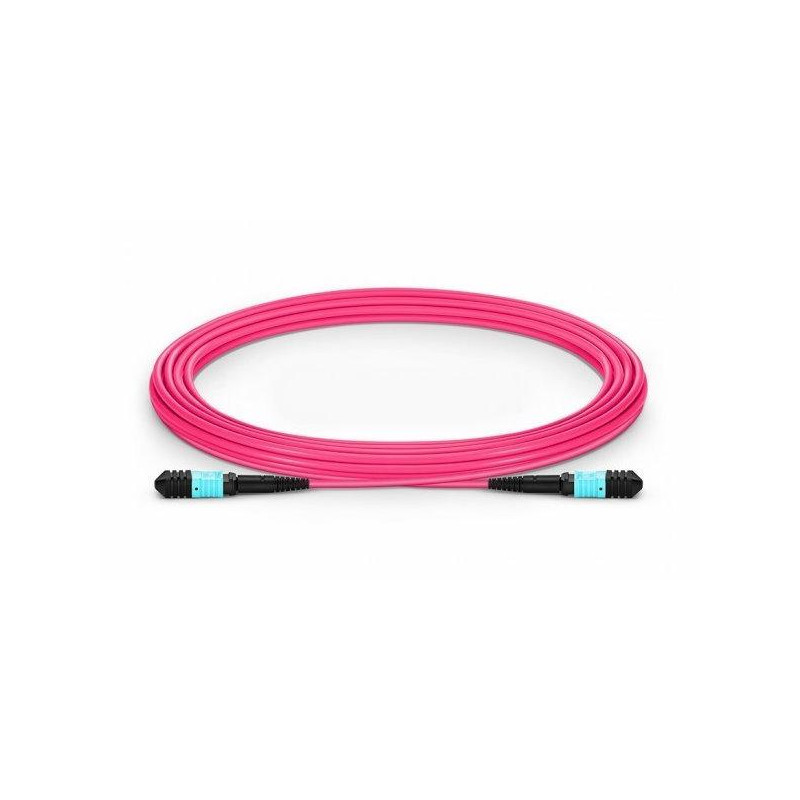 XtendLan FO patch MPO(f)-MPO(f), 5m, OM4, 12/12, kabel kulatý 3mm, přímý (Type A)