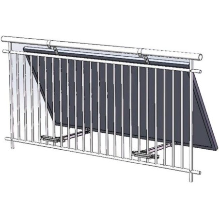 Solarmi univerzální nastavitelný balkónový držák sol. panelu, černý