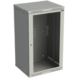 Solarix Rozvaděč nástěnný SENSA 21U 600mm, dveře sklo, RAL 7035, SENSA-21U-66-11-G