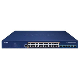 Planet MGS-6311-24UPL6X L3 switch, 24x2,5Gb PoE 802.3bt, 6x10Gb SFP+