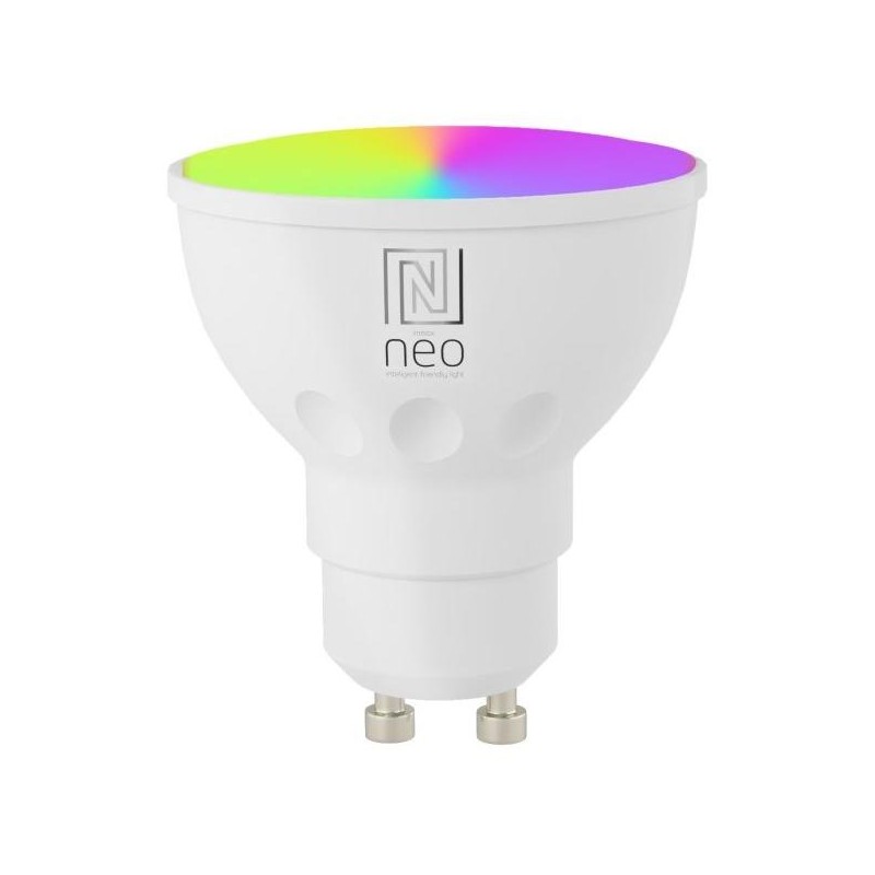 IMMAX NEO SMART LED žárovka GU10 4,8W RGB+CCT barevná a bílá, stmívatelná, Zigbee, TUYA