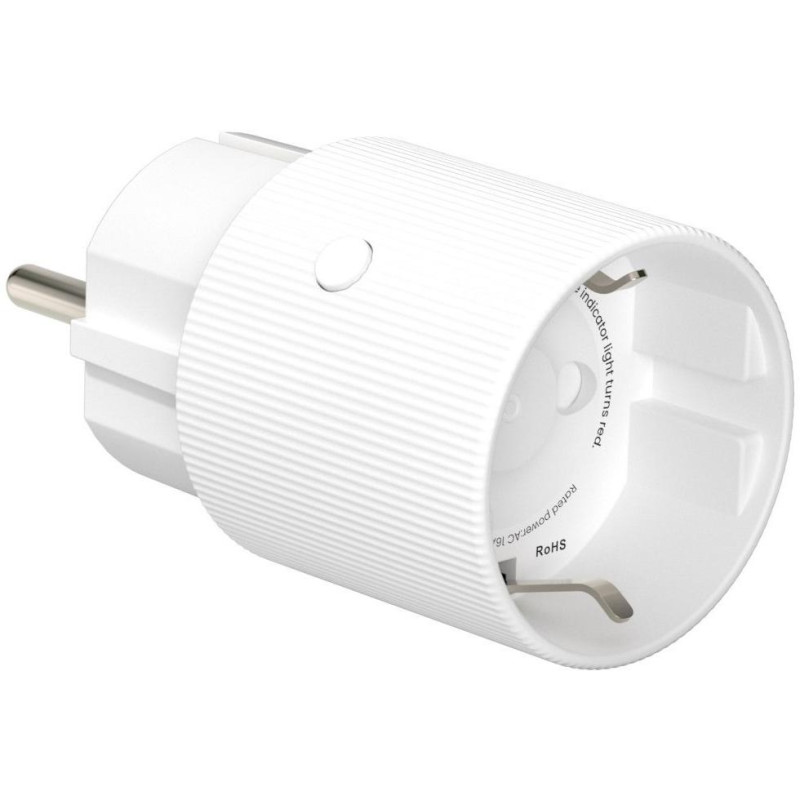 IMMAX NEO SMART chytrá vnitřní zásuvka THIN bez kolíku (typ F)/ IP20/ LED podsvícení/ RGB/ Wi-Fi/ LIDL/ TUYA