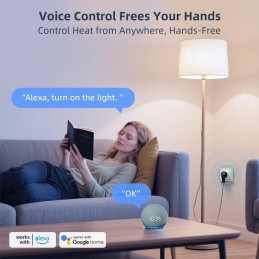 IMMAX NEO SMART chytrá vnitřní zásuvka THIN bez kolíku (typ F)/ IP20/ LED podsvícení/ RGB/ Wi-Fi/ LIDL/ TUYA