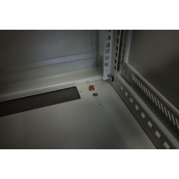 XtendLan 12U/600x600, na zeď, jednodílný, rozložený, skleněné dveře, šedý