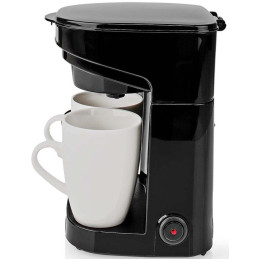 NEDIS Butler kávovar/ na dva šálky/ kapacita 0,25 l/ automatické vypnutí/ černý