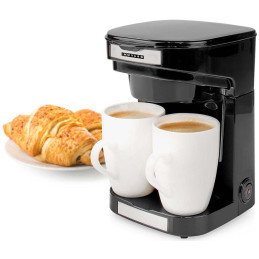 NEDIS Butler kávovar/ na dva šálky/ kapacita 0,25 l/ automatické vypnutí/ černý