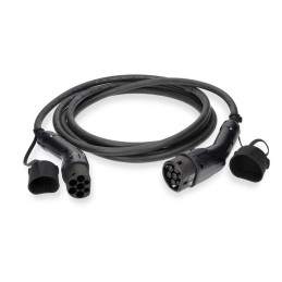NEDIS kabel elektrického vozidla/ kabel typ 2/ 32 A/ 22000 W/ 3-fázový/ černý/ box/ 5 m