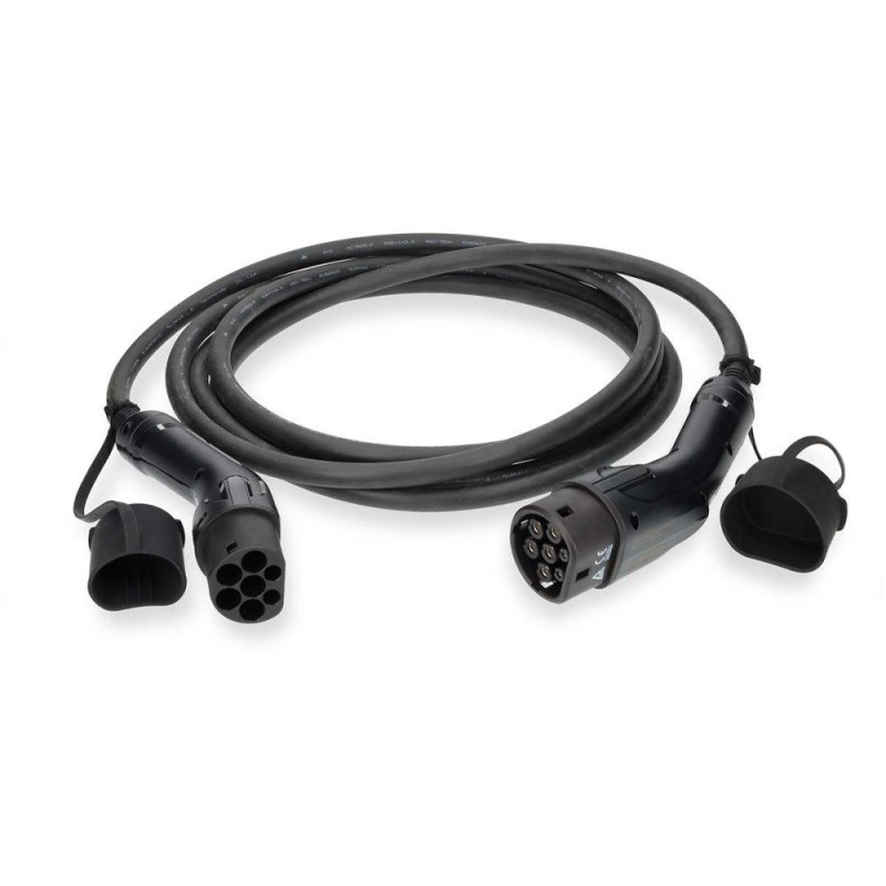 NEDIS kabel elektrického vozidla/ kabel typ 2/ 32 A/ 22000 W/ 3-fázový/ černý/ box/ 5 m