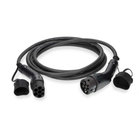 NEDIS kabel elektrického vozidla/ kabel typ 2/ 32 A/ 22000 W/ 3-fázový/ černý/ box/ 5 m