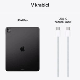 Apple iPad Pro 13" (2025) / 256GB / M5 / 12GB RAM / WiFi + Cellular / Vesmírně černá