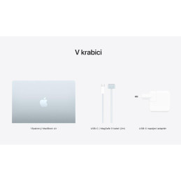 Apple MacBook Air 15'' (2025) / M4 / 10C CPU / 10C GPU / 24GB RAM / 512GB SSD / Stříbrný