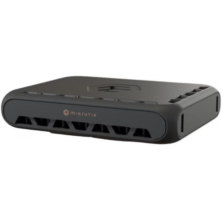 MikroTik hAP be3, 5x 2,5 GbE, 2.4+5Ghz, 802.11b/g/n/ac/ax/be, 3x USB, Wi-Fi 7, PoE in, ROS 7, L4,  PSU, indoor