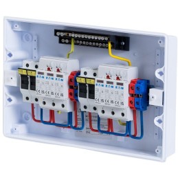 Solarmi DC23 osazený rozvaděč pro fotovoltaiku, 2x svodič, 2x odpojovač, pojistky, 1000V