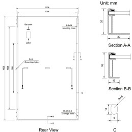 Solarmi solární panel Amerisolar Mono 480 Wp černý 120 článků, N-Type TOPCon