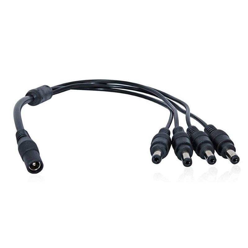 XtendLan Napájecí kabel/splitter 1 na 4, jack 2,1mm, průměr kabelu 1,5mm/0,3mm