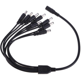 XtendLan Napájecí kabel/splitter 1 na 8, jack 2,1mm, průměr kabelu 2mm/0,3mm